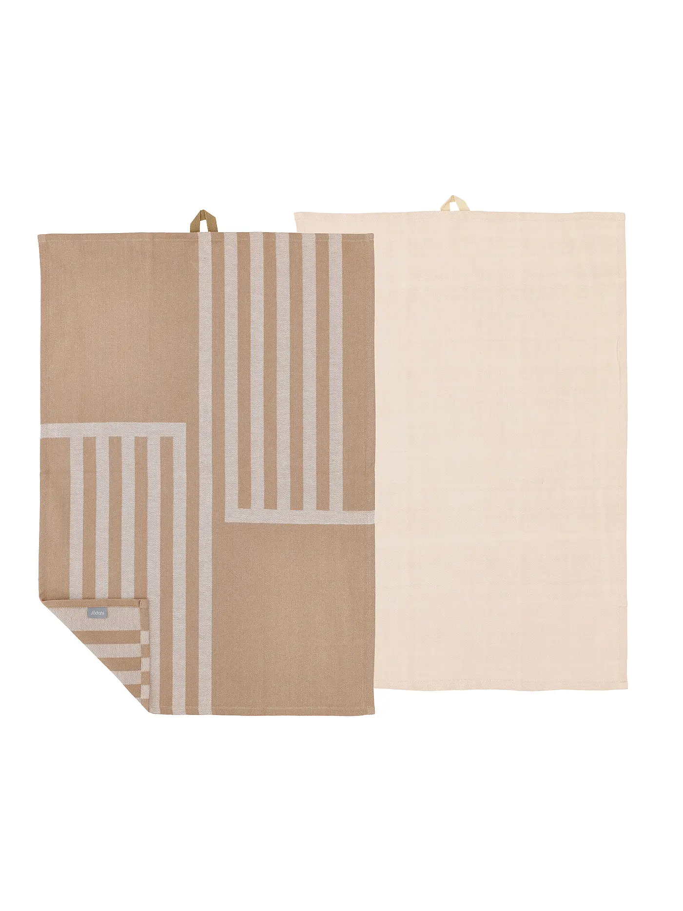 SOEDAHL | Geschirrtuch-Set 2tlg REFLECTION Warm Taupe | 